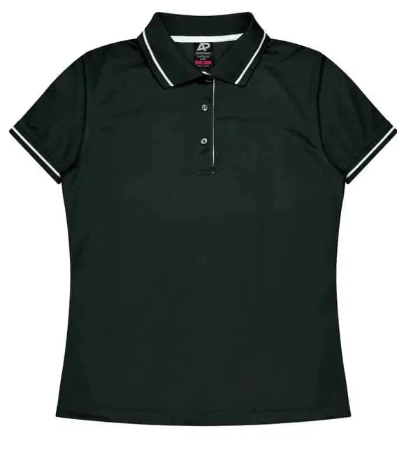 Aussie Pacific Cottesloe Lady Polo Shirt 2319 Aussie Pacific BLACK/WHITE 6